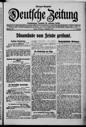 Deutsche Zeitung vom 05.09.1917