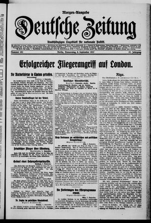 Deutsche Zeitung vom 06.09.1917