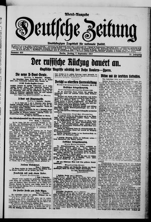 Deutsche Zeitung vom 07.09.1917