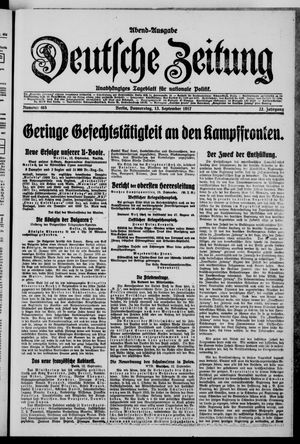 Deutsche Zeitung vom 13.09.1917