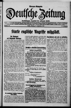 Deutsche Zeitung vom 17.09.1917