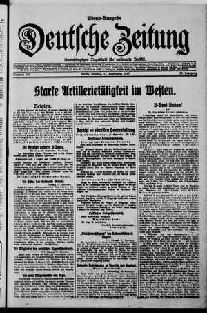 Deutsche Zeitung vom 17.09.1917