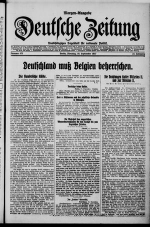 Deutsche Zeitung vom 18.09.1917