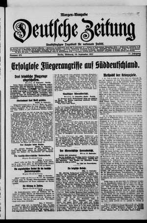 Deutsche Zeitung vom 19.09.1917