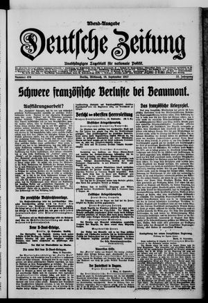 Deutsche Zeitung vom 19.09.1917