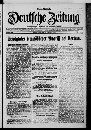 Deutsche Zeitung vom 20.09.1917
