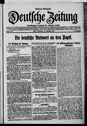 Deutsche Zeitung vom 22.09.1917