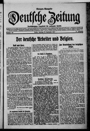 Deutsche Zeitung vom 23.09.1917