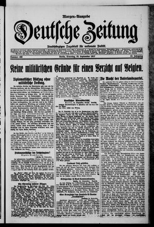 Deutsche Zeitung vom 25.09.1917