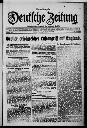 Deutsche Zeitung vom 25.09.1917