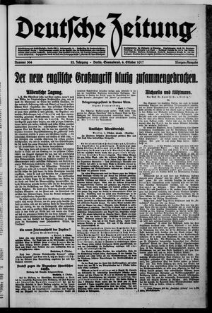Deutsche Zeitung vom 06.10.1917
