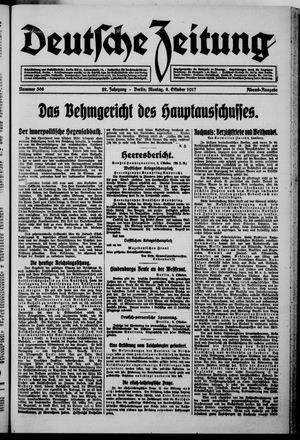 Deutsche Zeitung vom 08.10.1917