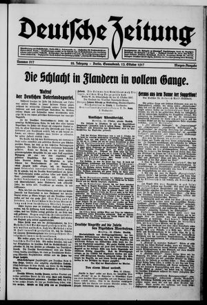 Deutsche Zeitung vom 13.10.1917