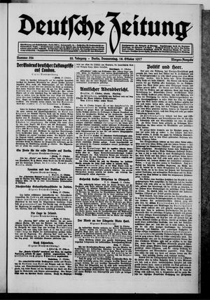 Deutsche Zeitung vom 18.10.1917