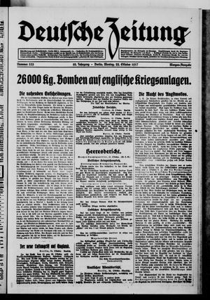 Deutsche Zeitung vom 22.10.1917