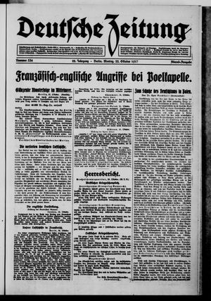 Deutsche Zeitung vom 22.10.1917