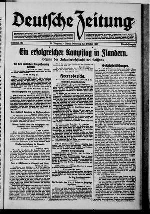 Deutsche Zeitung vom 23.10.1917