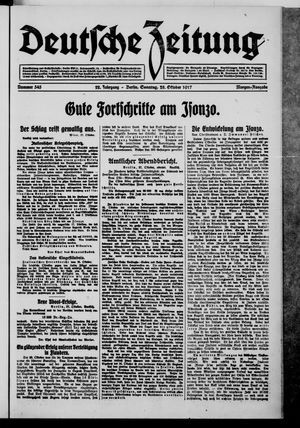 Deutsche Zeitung vom 28.10.1917