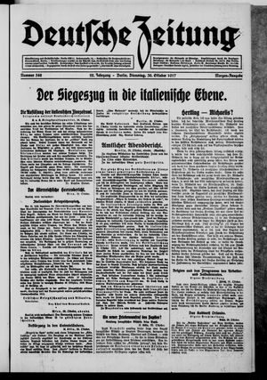 Deutsche Zeitung vom 30.10.1917