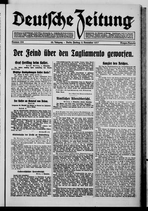 Deutsche Zeitung vom 02.11.1917