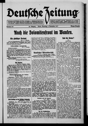 Deutsche Zeitung vom 06.11.1917