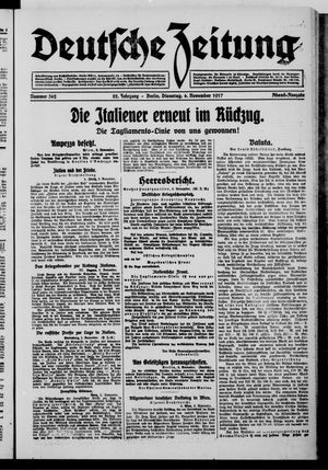 Deutsche Zeitung vom 06.11.1917