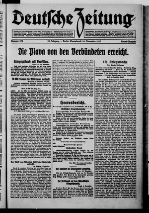 Deutsche Zeitung vom 10.11.1917
