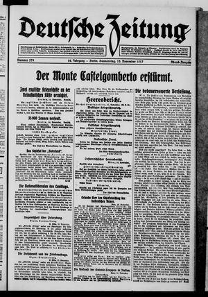 Deutsche Zeitung vom 15.11.1917