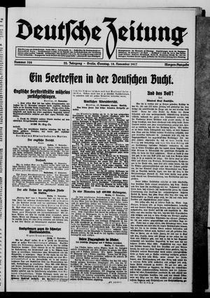 Deutsche Zeitung vom 18.11.1917