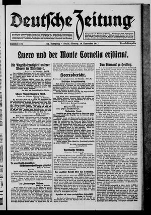 Deutsche Zeitung vom 19.11.1917