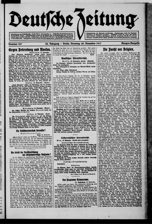 Deutsche Zeitung on Nov 20, 1917