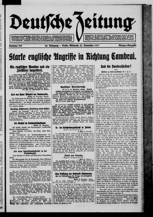 Deutsche Zeitung vom 21.11.1917