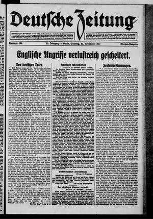 Deutsche Zeitung vom 25.11.1917