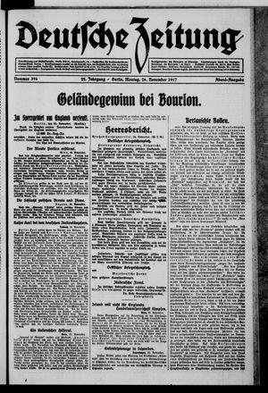 Deutsche Zeitung vom 26.11.1917