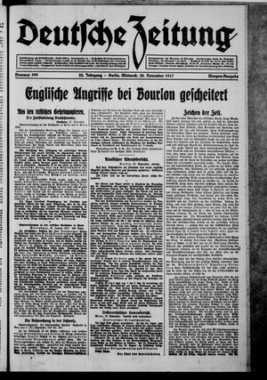 Deutsche Zeitung vom 28.11.1917