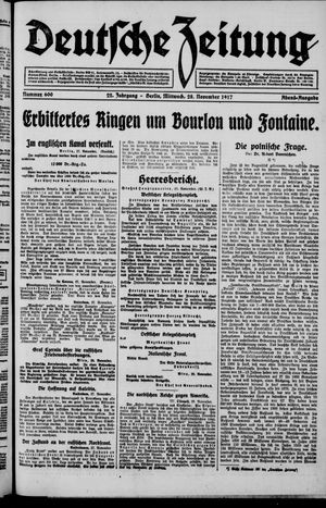 Deutsche Zeitung vom 28.11.1917