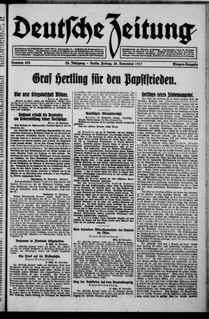 Deutsche Zeitung vom 30.11.1917