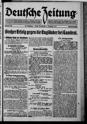 Deutsche Zeitung vom 01.12.1917