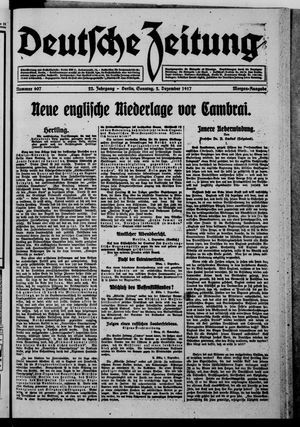 Deutsche Zeitung vom 02.12.1917
