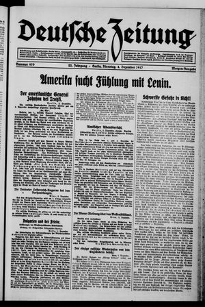 Deutsche Zeitung vom 04.12.1917