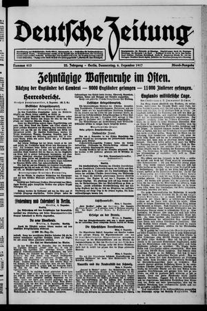 Deutsche Zeitung vom 06.12.1917