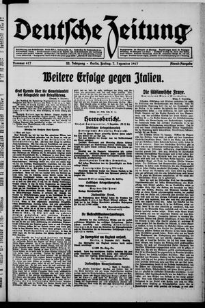 Deutsche Zeitung vom 07.12.1917