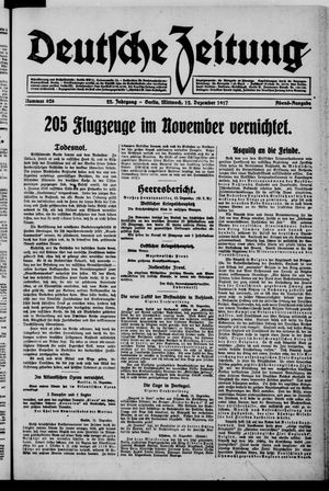 Deutsche Zeitung vom 12.12.1917