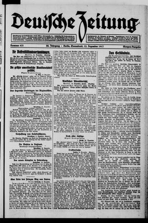 Deutsche Zeitung vom 15.12.1917