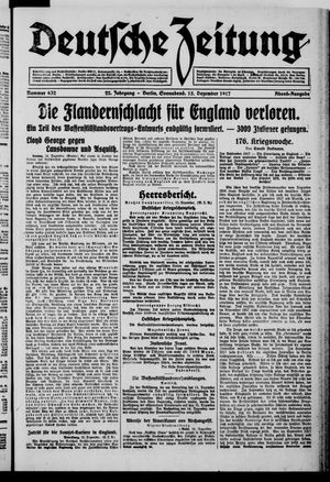 Deutsche Zeitung vom 15.12.1917