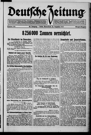 Deutsche Zeitung vom 22.12.1917