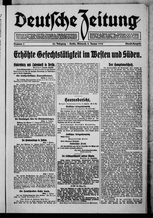 Deutsche Zeitung vom 02.01.1918