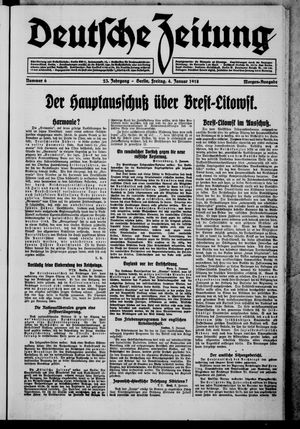 Deutsche Zeitung vom 04.01.1918