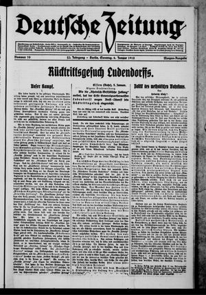 Deutsche Zeitung vom 06.01.1918