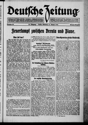 Deutsche Zeitung vom 16.01.1918